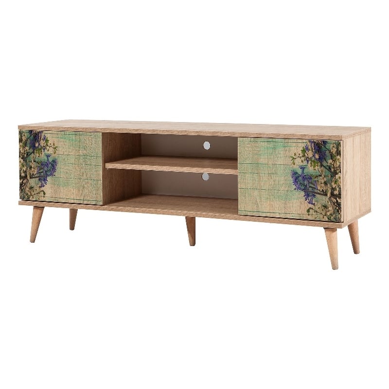 ASIR Hanah Home Truva - 727 Sonoma Oak TV Stand