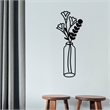 ASIR Wallity Flower 6 Black Decorative Metal Wall Accessory