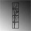 ASIR Wallity Tree And Birds B Black Decorative Metal Wall Accessory