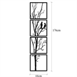 ASIR Wallity Tree And Birds B Black Decorative Metal Wall Accessory