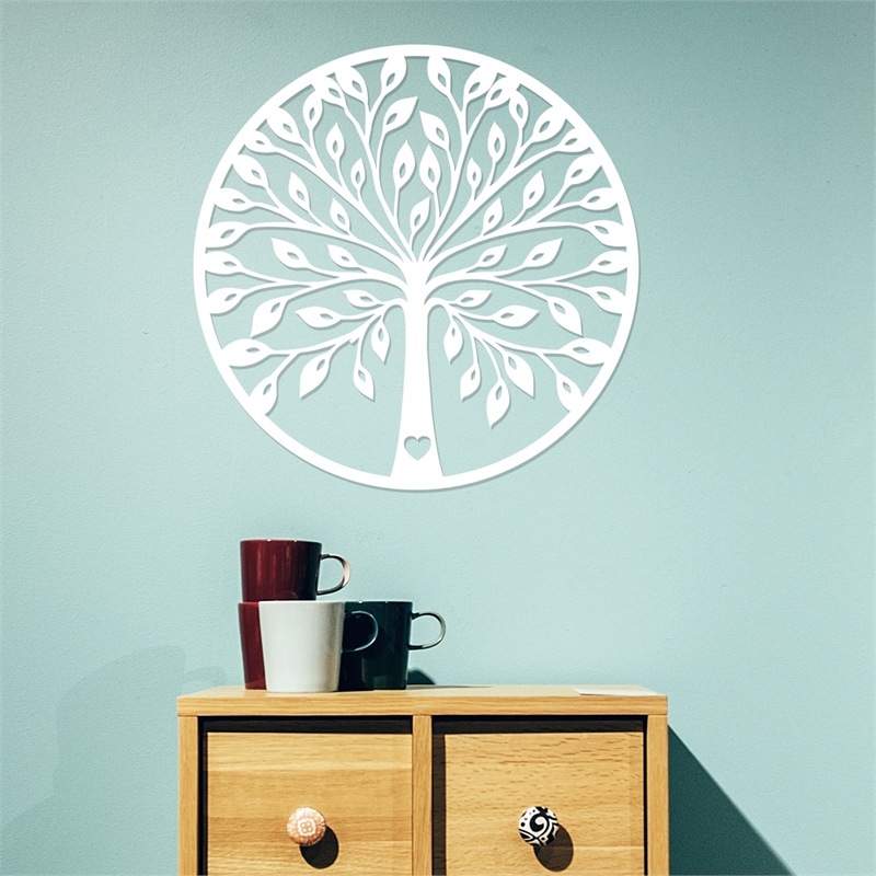 ASIR Wallity Aa 4 White Decorative Wooden Wall Accessory