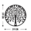 ASIR Wallity Aa 4 White Decorative Wooden Wall Accessory
