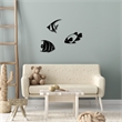 ASIR Wallity Fishes - 300 Black Decorative Metal Wall Accessory