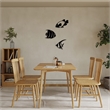 ASIR Wallity Fishes - 300 Black Decorative Metal Wall Accessory