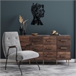 ASIR Wallity Tree Man - 317 Black Decorative Metal Wall Accessory