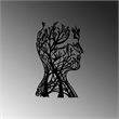 ASIR Wallity Tree Man - 317 Black Decorative Metal Wall Accessory