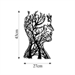 ASIR Wallity Tree Man - 317 Black Decorative Metal Wall Accessory