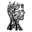 ASIR Wallity Tree Man - 317 Black Decorative Metal Wall Accessory