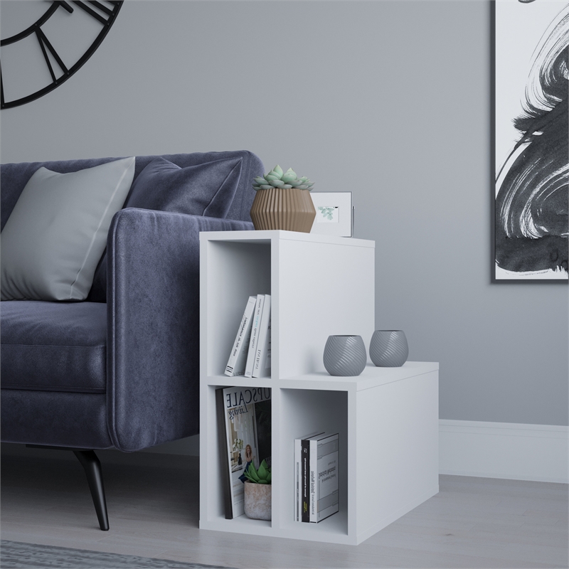 ASIR Hanah Home Lemont - White Side Table