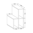 ASIR Hanah Home Lemont - White Side Table