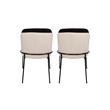ASIR Hanah Home Dore 145 V2 Black Cream Chair Set