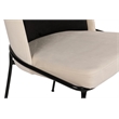 ASIR Hanah Home Dore 145 V2 Black Cream Chair Set