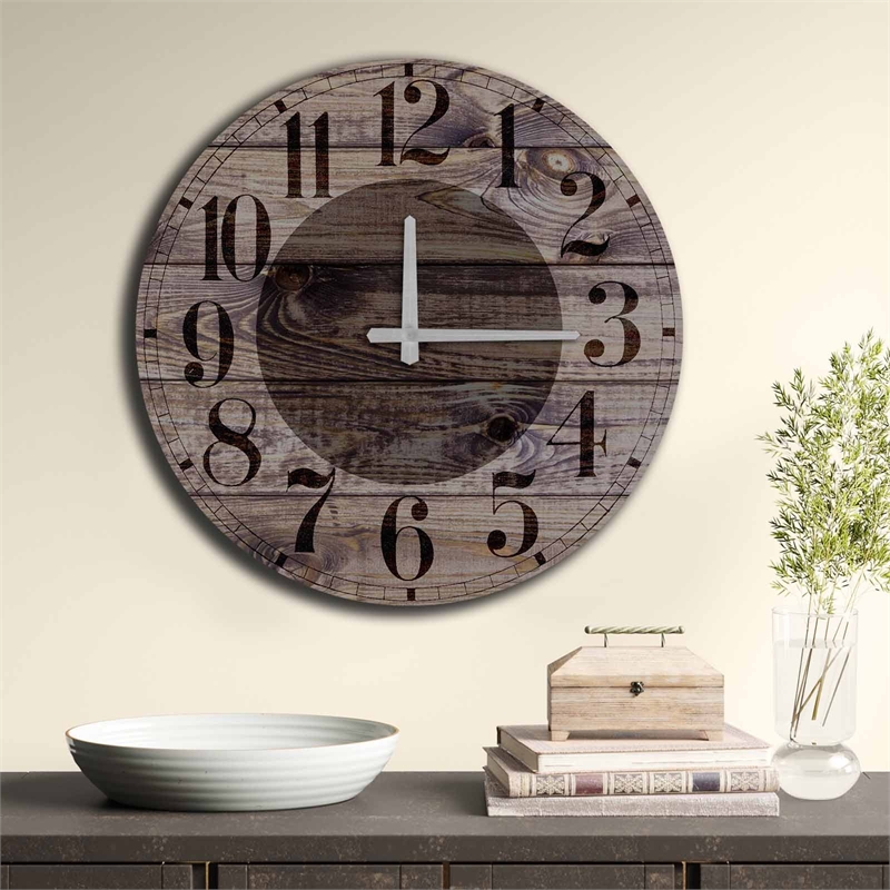 ASIR Wallity 5050MS-038 Multicolor Decorative MDF Clock