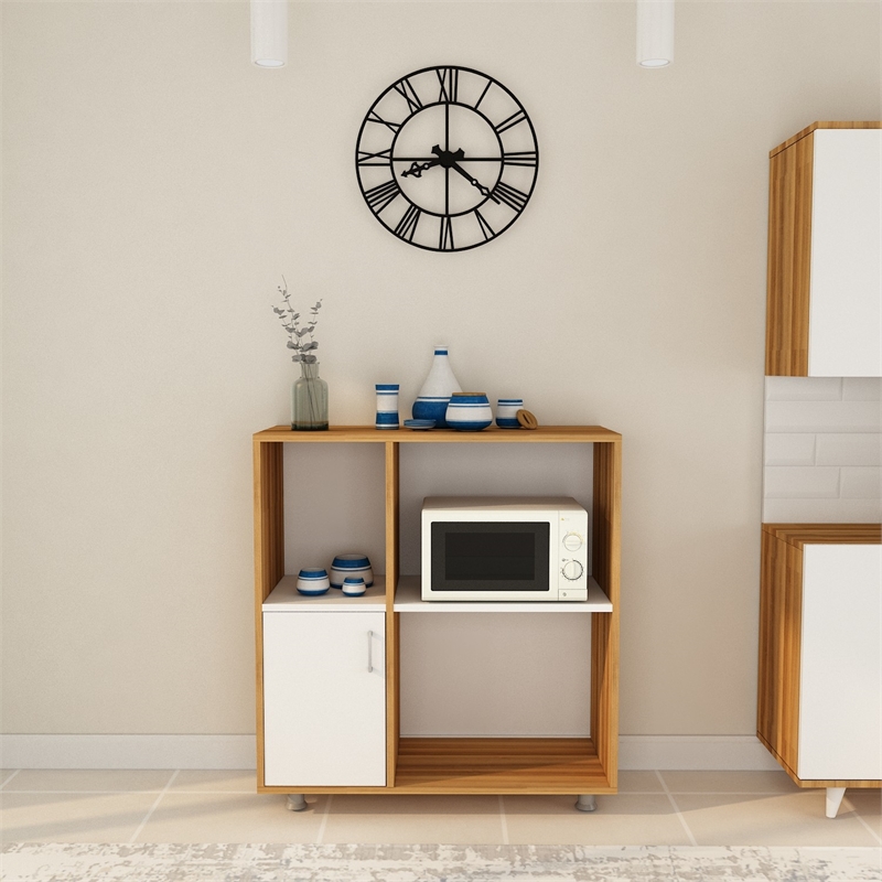 ASIR Hanah Home Nehir - L1194 Oak White Multi Purpose Cabinet