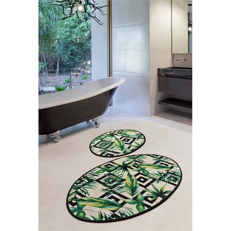 ASIR L'essential Maison Botanic Multicolor Bathmat Set