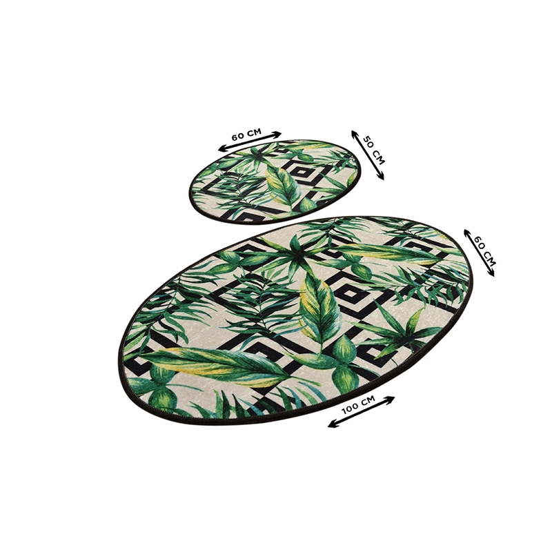 ASIR L'essential Maison Botanic Multicolor Bathmat Set