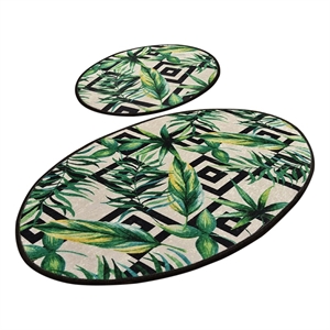 ASIR L'essential Maison Botanic Multicolor Bathmat Set