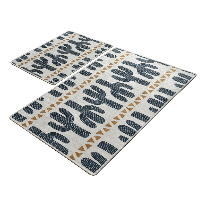 ASIR L'essential Maison Cactus Time DJT Multicolor Bathmat Set