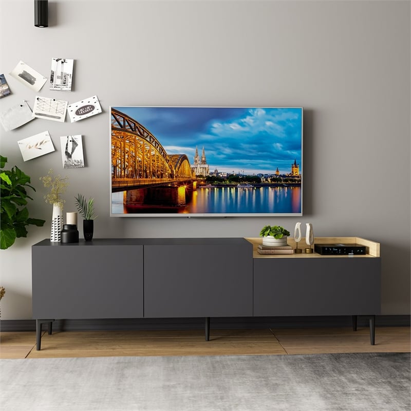 ASIR Hanah Home Mia - Anthracite TV Stand