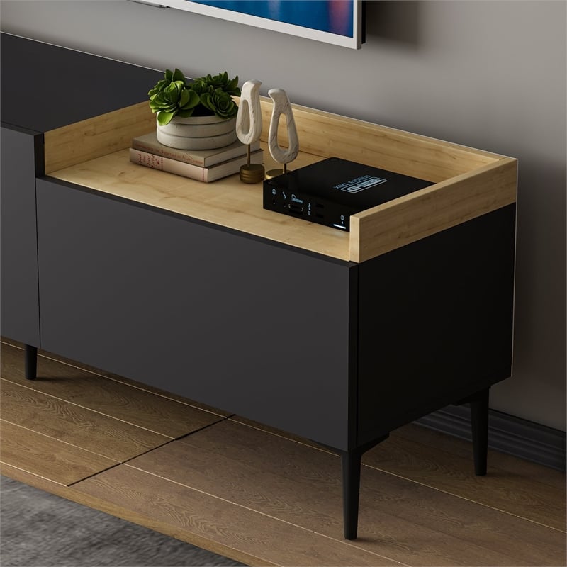 ASIR Hanah Home Mia - Anthracite TV Stand