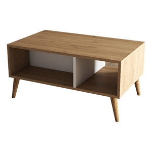 ASIR Hanah Home Exxen - 2074 Oak White Coffee Table