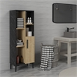 ASIR Hanah Home Ephesus - Black Sapphire Oak Black Multi Purpose Cabinet