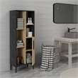 ASIR Hanah Home Ephesus - Black Sapphire Oak Black Multi Purpose Cabinet