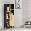 ASIR Hanah Home Ephesus - Black Sapphire Oak Black Multi Purpose Cabinet