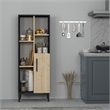 ASIR Hanah Home Ephesus - Black Sapphire Oak Black Multi Purpose Cabinet