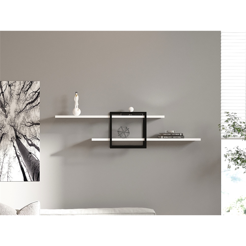 ASIR Hanah Home Mone - White Wall Shelf Engineered Wood