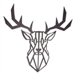 ASIR Wallity Deer Black Decorative Metal Wall Accessory