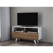 ASIR Hanah Home Novella K3 - White/Walnut White Walnut TV Stand