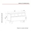 ASIR Hanah Home Novella K3 - White/Walnut White Walnut TV Stand