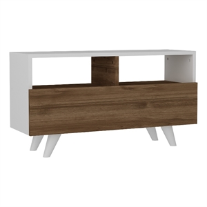ASIR Hanah Home Novella K3 - White/Walnut White Walnut TV Stand