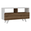 ASIR Hanah Home Novella K3 - White/Walnut White Walnut TV Stand