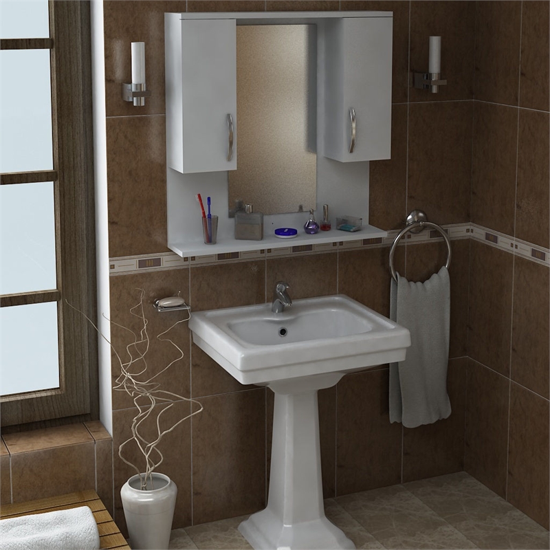 ASIR Hanah Home Tiger - White Bathroom Cabinet