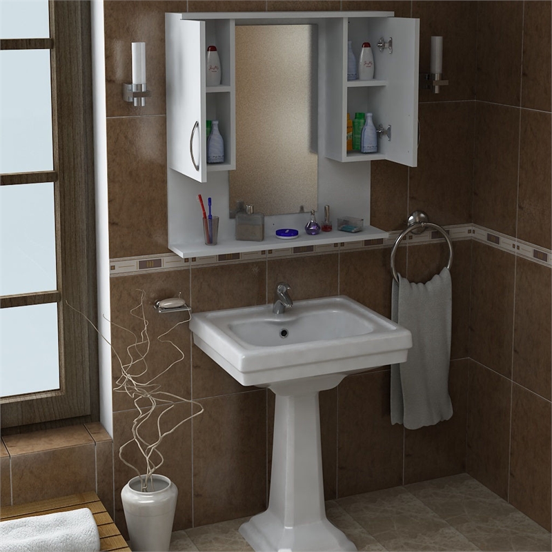 ASIR Hanah Home Tiger - White Bathroom Cabinet