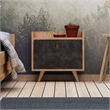 ASIR Hanah Home Juuna Oak Dark Grey Nightstand