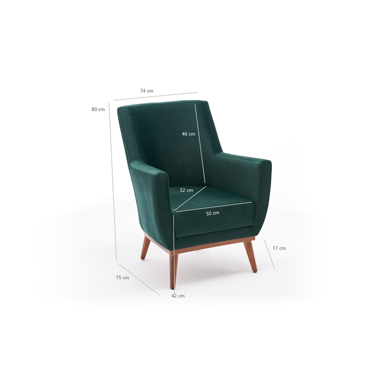ASIR Atelier Del Sofa Gonca - Green Wing Chair