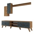 ASIR Hanah Home Class S - Walnut/Chalcedony Walnut Chalcedony TV Unit