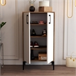 ASIR Hanah Home Prag - Walnut/White Walnut White Shoe Cabinet
