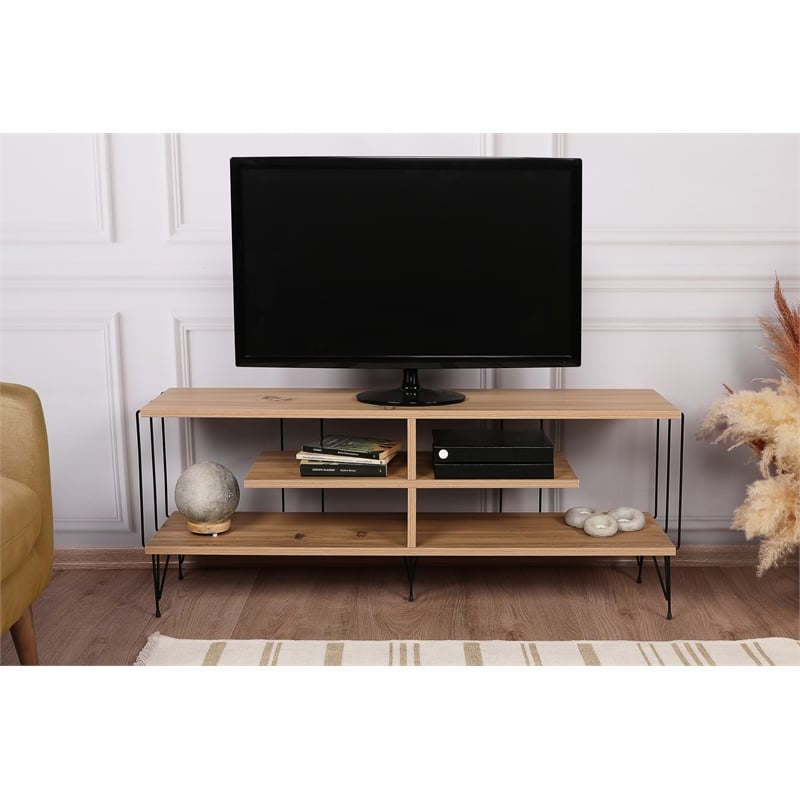 ASIR Hanah Home Eze - Oak TV Stand Engineered Wood