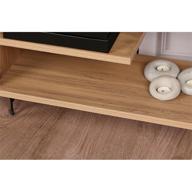 ASIR Hanah Home Eze - Oak TV Stand Engineered Wood