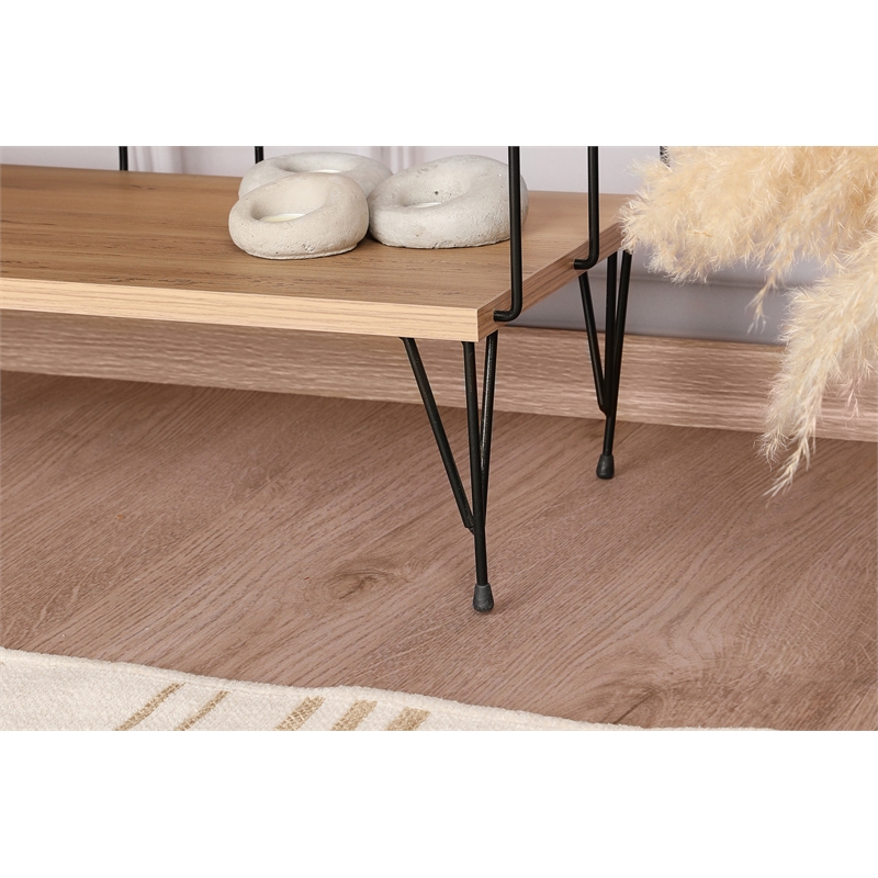 ASIR Hanah Home Eze - Oak TV Stand Engineered Wood