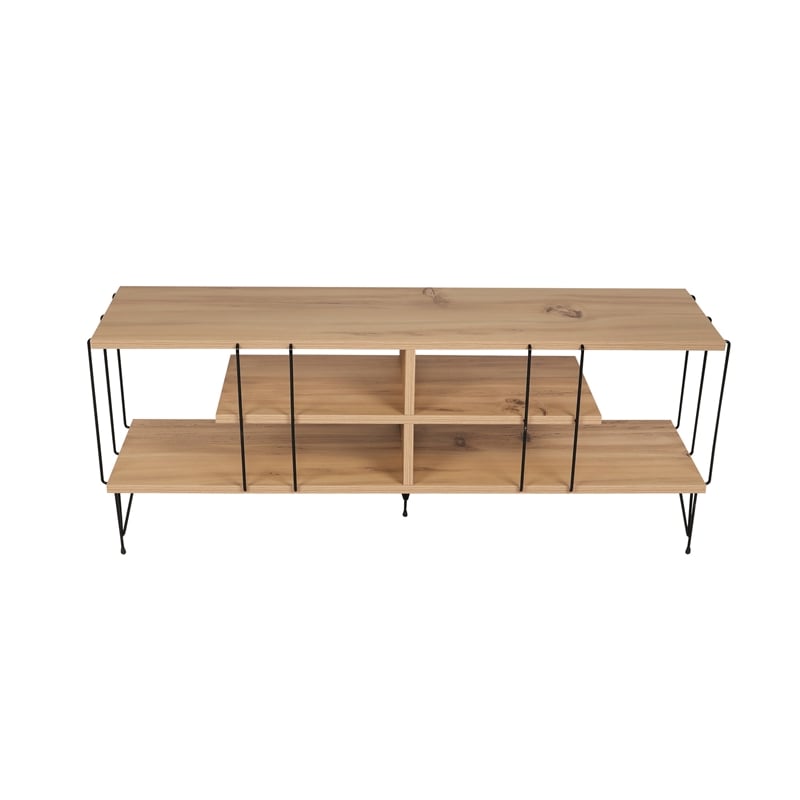 ASIR Hanah Home Eze - Oak TV Stand Engineered Wood