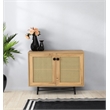 ASIR Hanah Home Tarsus Oak Black Multi Purpose Cabinet