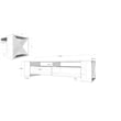 ASIR Hanah Home Sosruko - White TV Stand