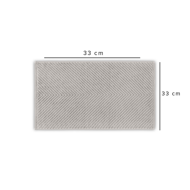 ASIR L'essential Maison Chevron - Light Grey Light Grey Wash Towel