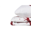 ASIR L'essential Maison Geyik - Claret Red White Single Quilt Cover Set