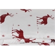 ASIR L'essential Maison Geyik - Claret Red White Single Quilt Cover Set